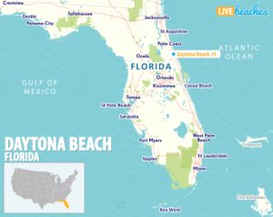 Map of Daytona Beach, Florida - LiveBeaches.com