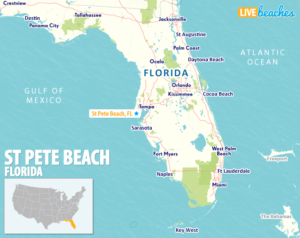 Map of St Pete Beach, Florida - LiveBeaches.com