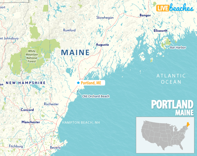 Map of Portland, Maine