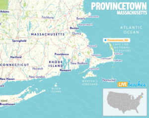 Map of Provincetown, Massachusetts, Cape Cod - LiveBeaches.com