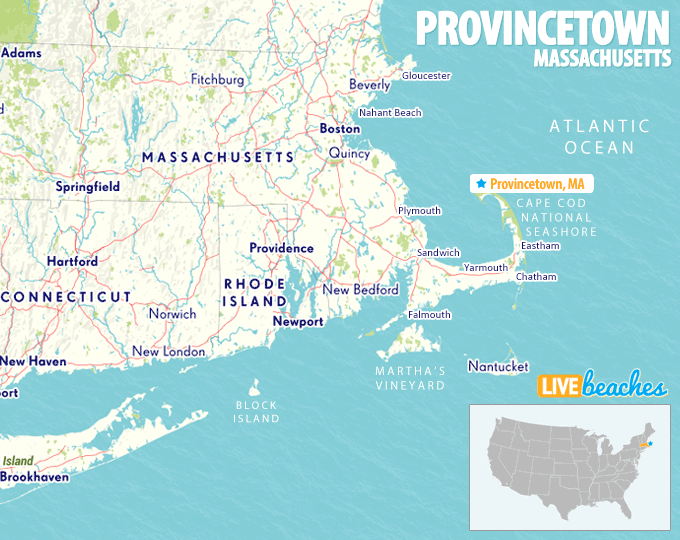 Map of Provincetown, Massachusetts