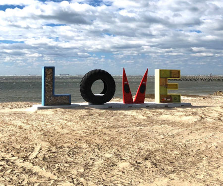 Love Sign Cape Charles, VA, Eastern Shore of VA