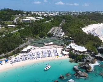 Aerial Tour of Bermuda, Caribbean Islands, Resort Beach Vacation