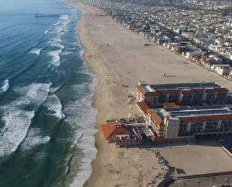 Aerial Tour of Hermosa Beach, CA