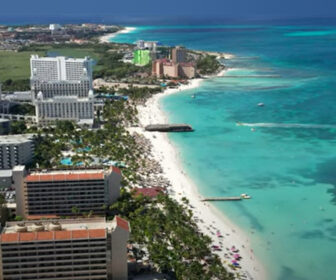 Aerial Tour of Aruba, Caribbean Islands, Resort Beach Vacation