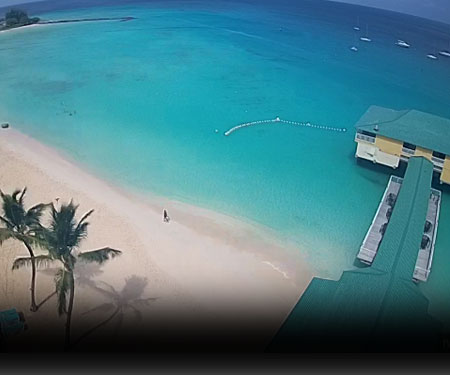 Pebbles Beach Live Cam in Barbados, Caribbean Islands, Resort Beach Vacation