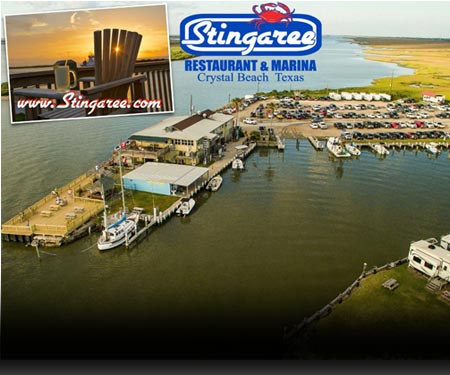 Stingaree Restaurant and Marina Webcam, Bolivar Peninsula