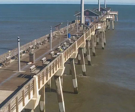 NC Aquarium Pier Cam in Nags Head