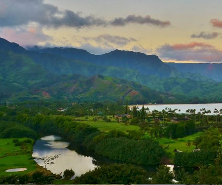 Live cam Hanalei Valley and Hanalei Organic Farm