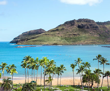 Kauai Marriott Resort Webcam on Kalapaki Beach