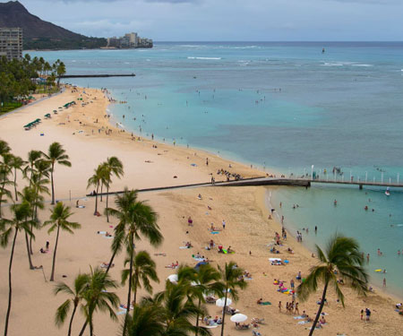 Hilton Hawaiian Village Waikiki Beach Resort Webcam, Honolulu, Hawaii