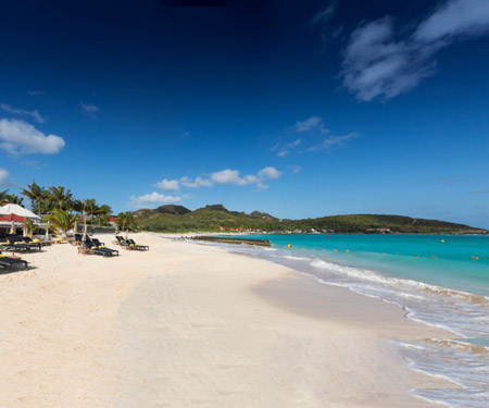 La Plage Restaurant Webcam in St Barts, Caribbean Islands