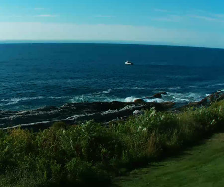 Seagull Gift Shop Surf Cam, Pemaquid Point Lighthouse