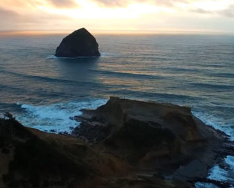 Aerial Tour of Cape Kiwanda in Pacific City