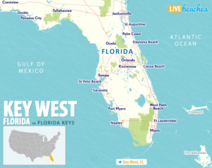Map of Key West, Florida - LiveBeaches.com