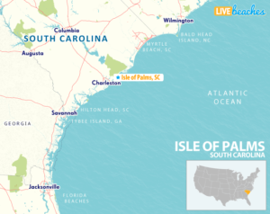 Map of Isle of Palms, South Carolina - LiveBeaches.com