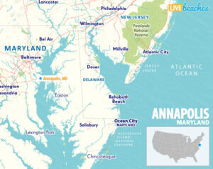 Annapolis MD Map - LiveBeaches.com