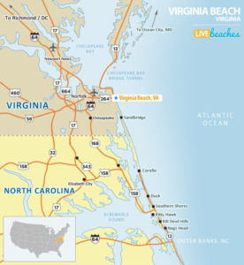 Virginia Beach, VA Map - LiveBeaches.com