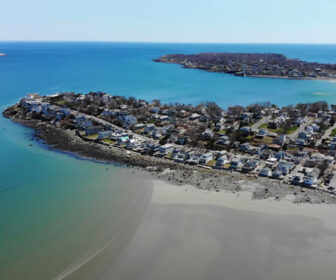 Aerial Tour of Nahant Beach, MA