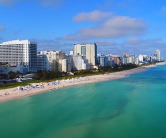 Flyover Miami Beach in 4k
