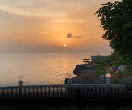 Haiti Sunset from Sunset Cove Port Salut in Haiti