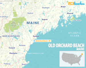 Map of Old Orchard Beach, Maine
